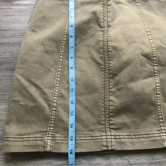 Free‎ People olive green skirt size 4 - Picture 5 of 6